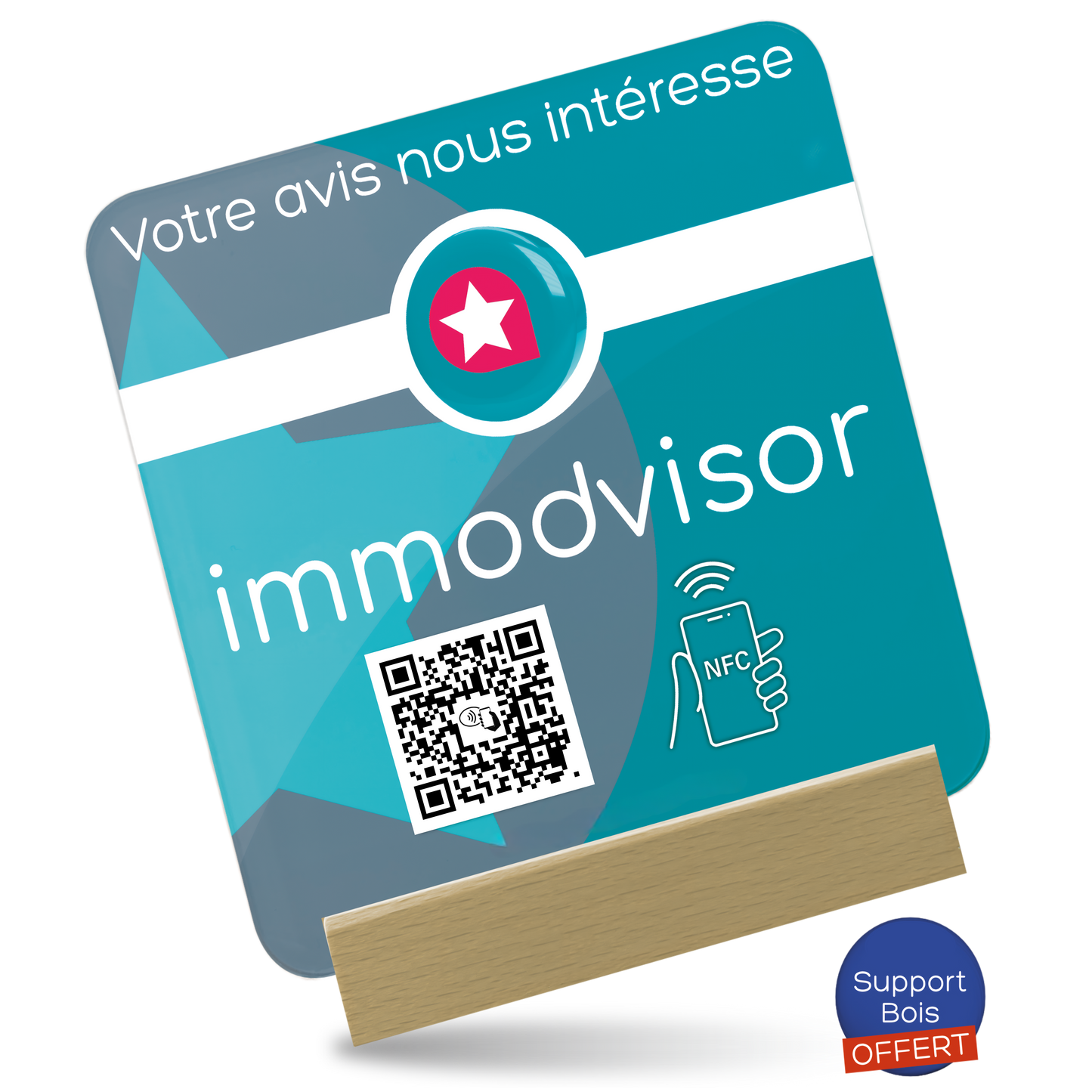 Plaque NFC Acrylique - Immodvisor