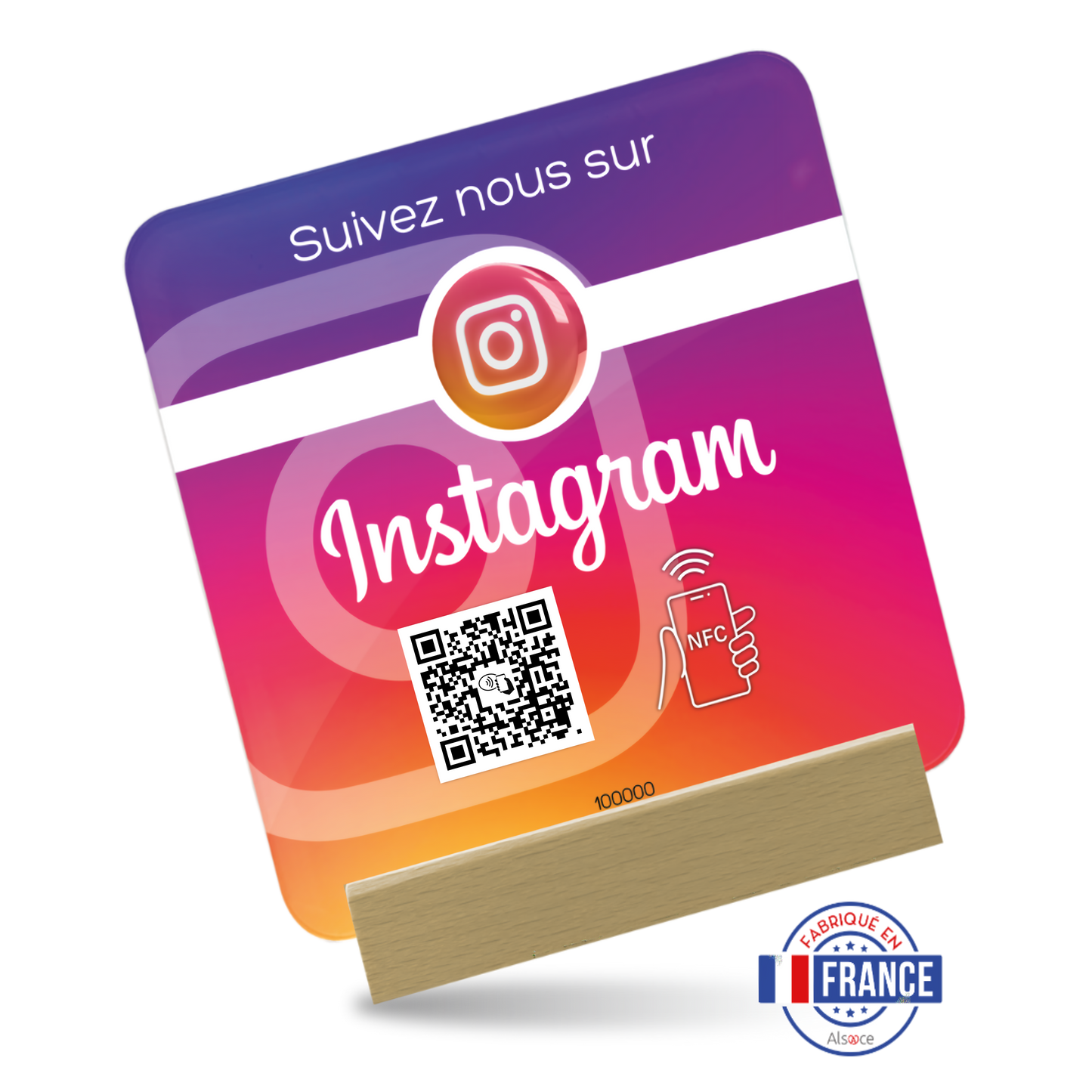 Plaque NFC Acrylique - Instagram